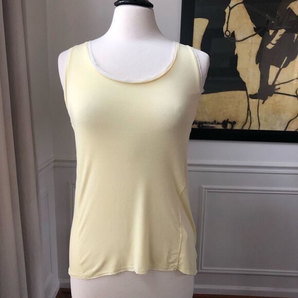 Tina Jo Banana Yellow Basic Tank NWT - Picture 1 of 7